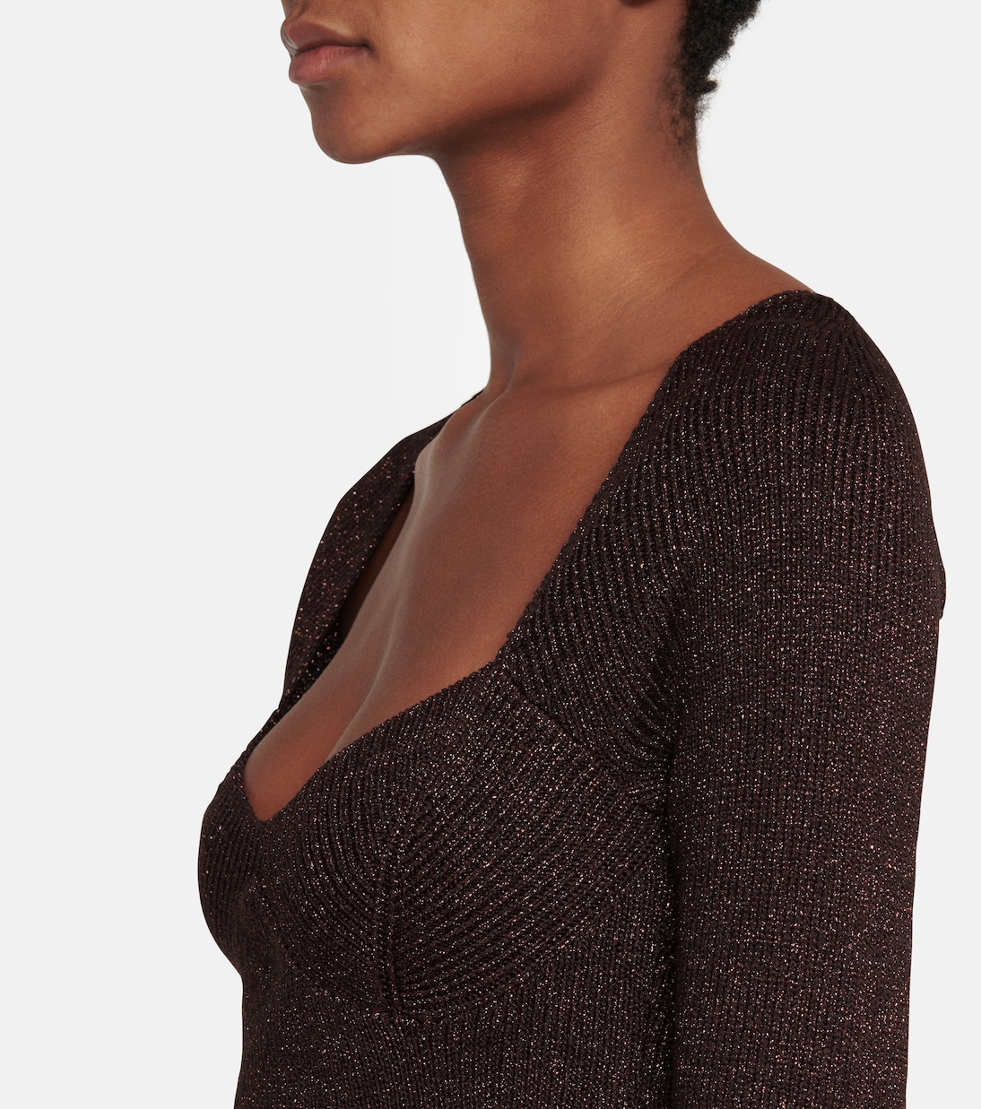 Cerro metallic sweater | Staud