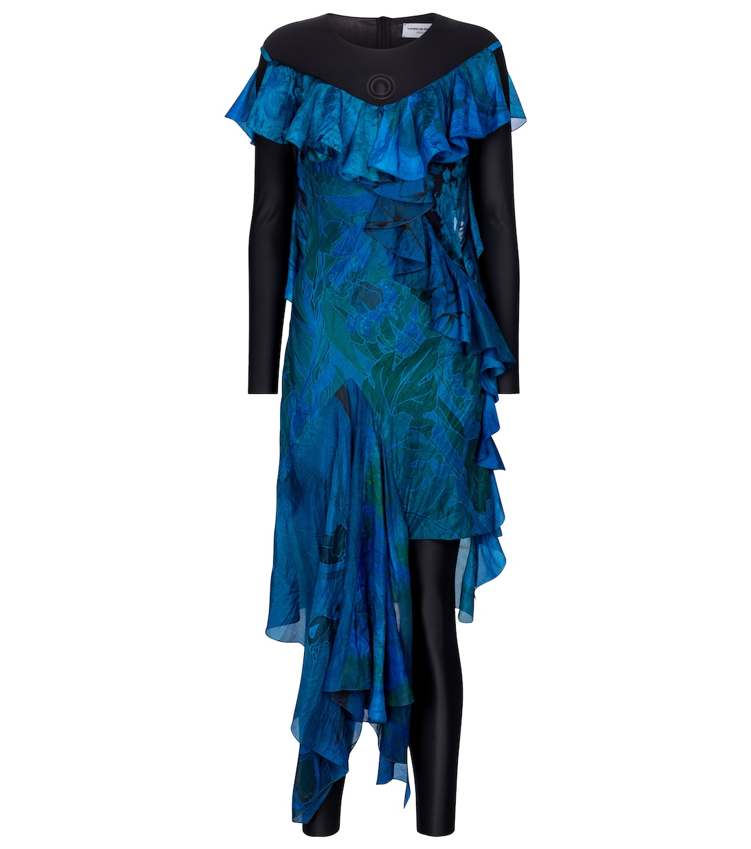 Asymmetrisches Kleid aus Seide | Marine Serre