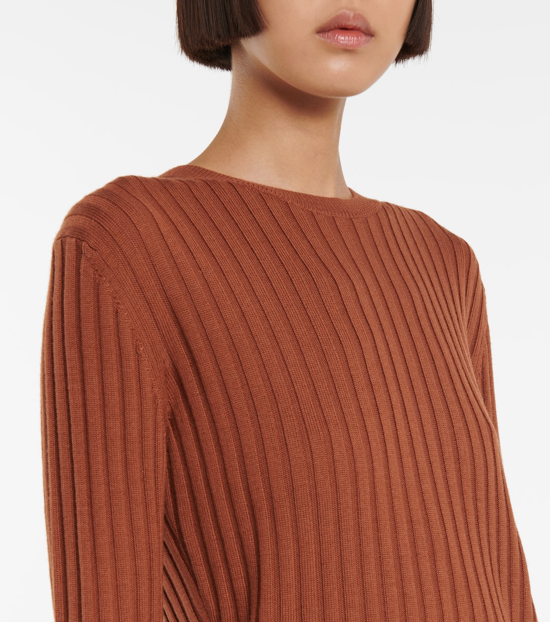 Jersey de lana y algodón acanalado | JW Anderson