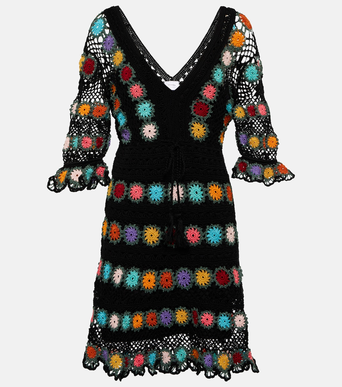 Vestido corto Bouquet de croché | Anna Kosturova