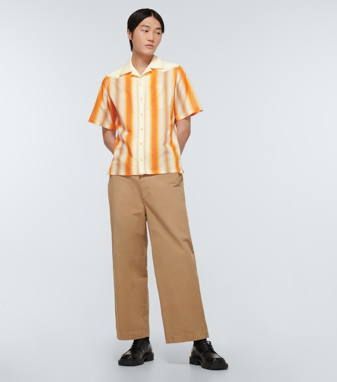 Camicia Sunrise da bowling a righe | Wales Bonner