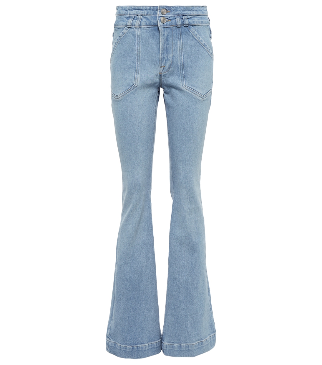 Double Button Flare high-rise jeans | Frame