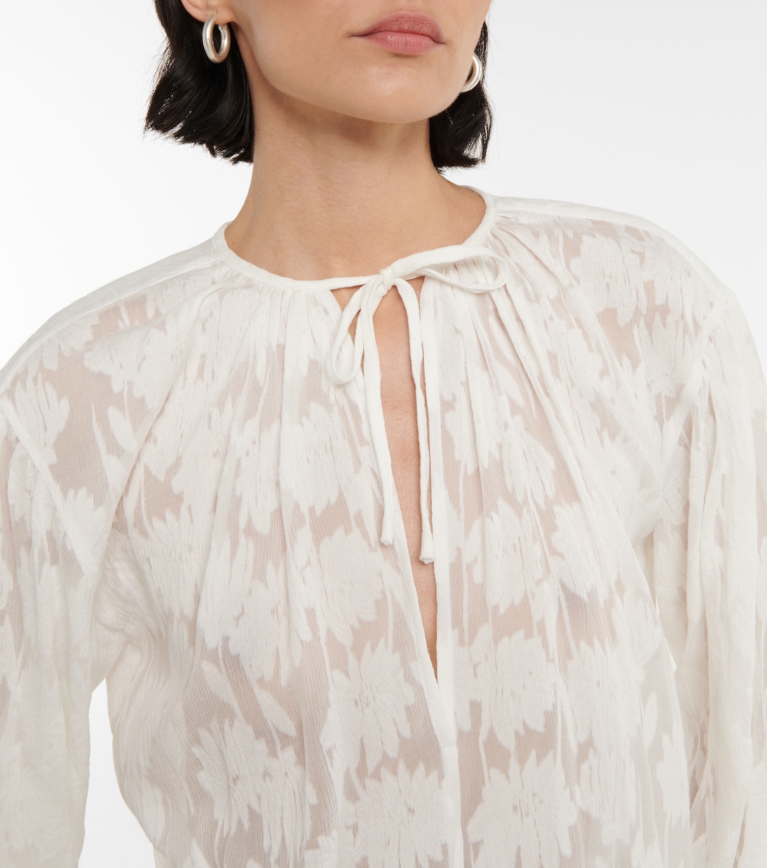Bluse aus Seide und Baumwolle | Vince