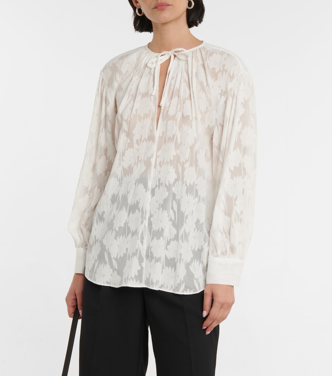 Bluse aus Seide und Baumwolle | Vince