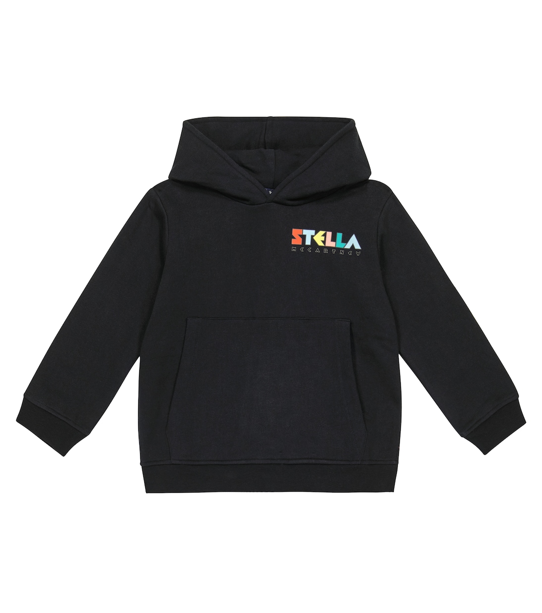 Felpa in cotone con cappuccio e logo | Stella McCartney Kids
