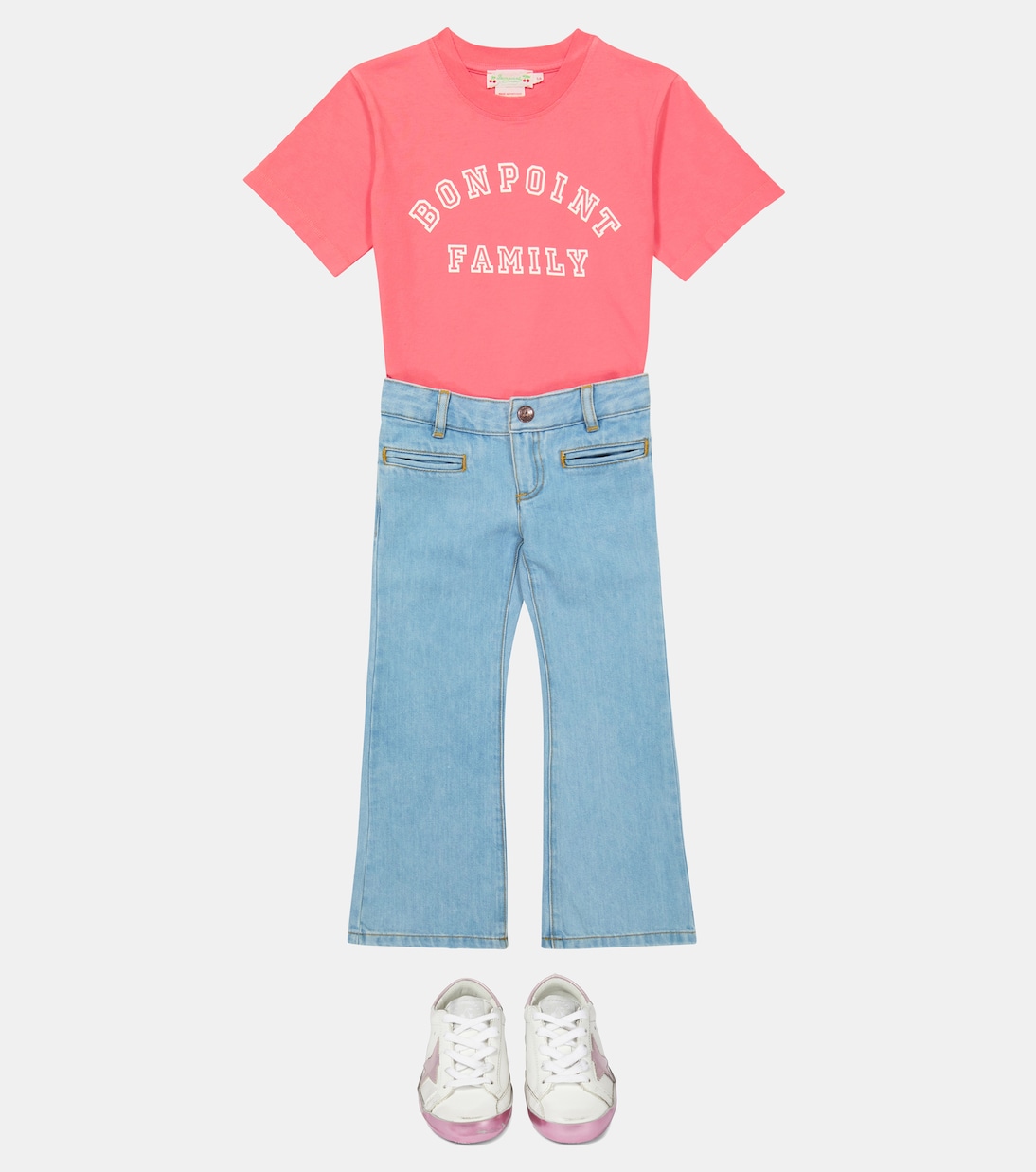 T-shirt en coton à logo | Bonpoint