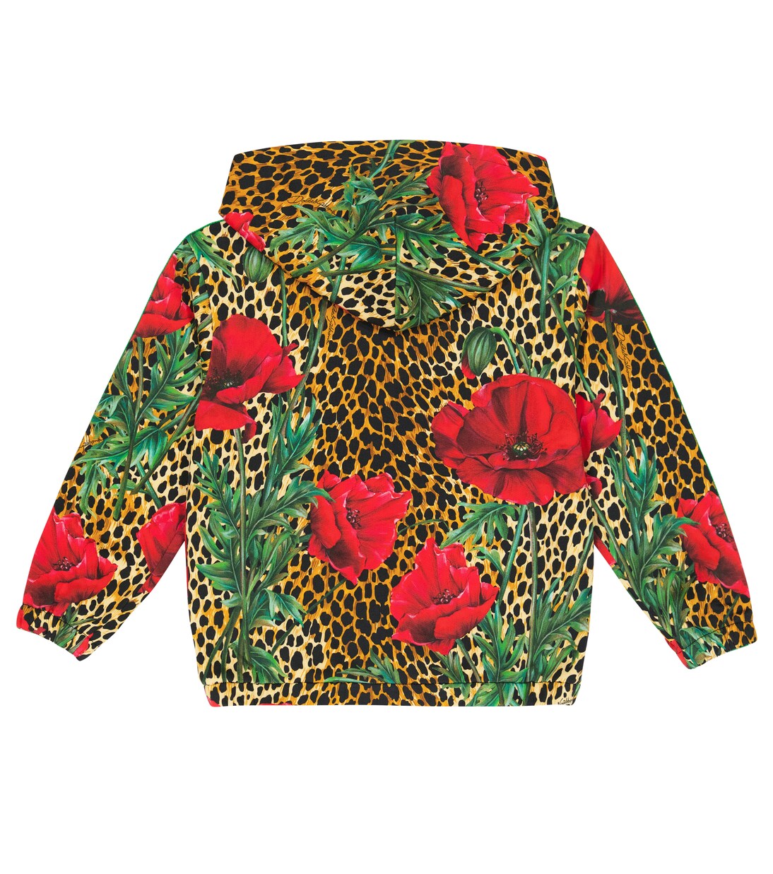 Printed cotton hoodie | Dolce&Gabbana Kids