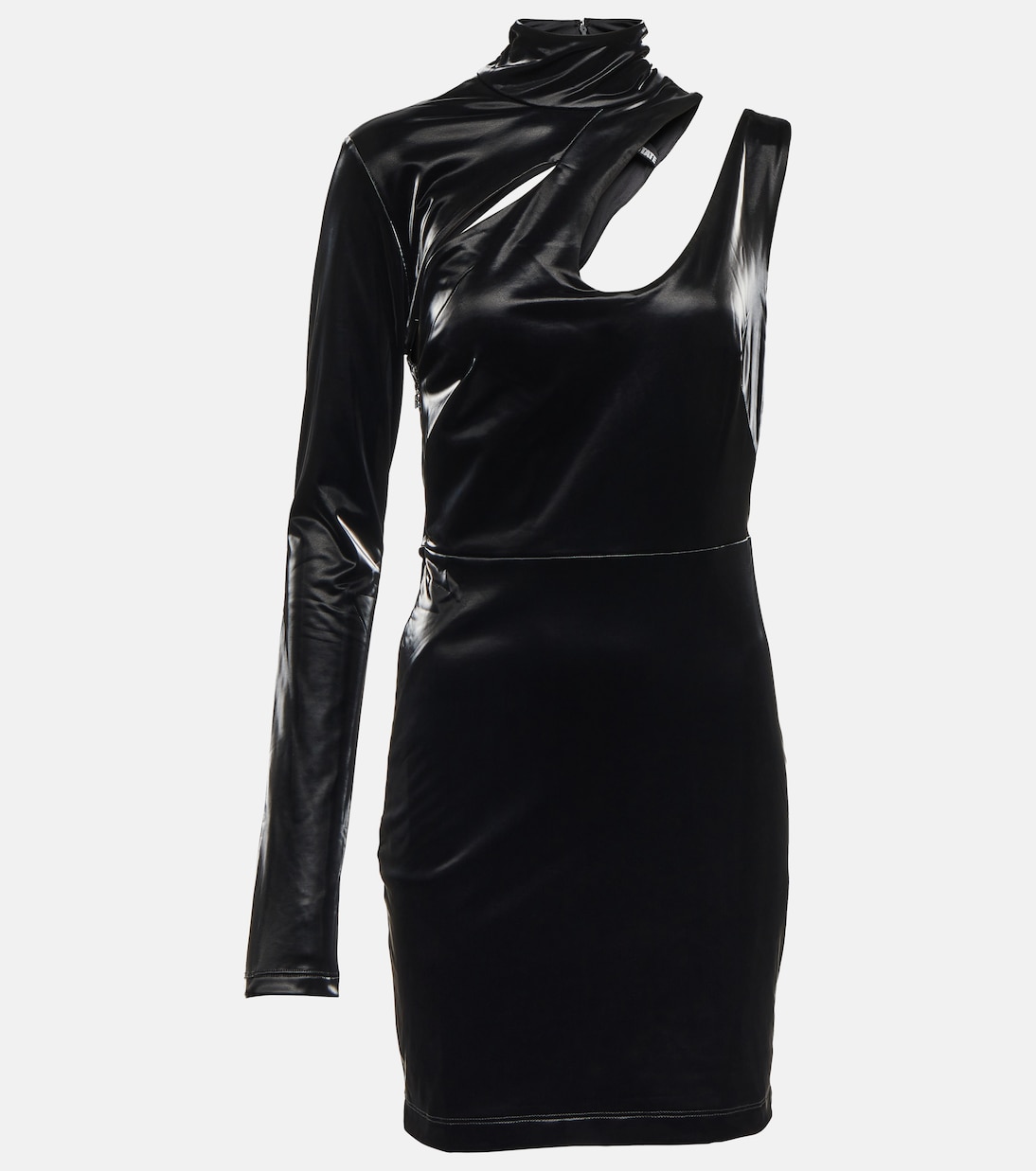 Cutout faux leather minidress | Rotate