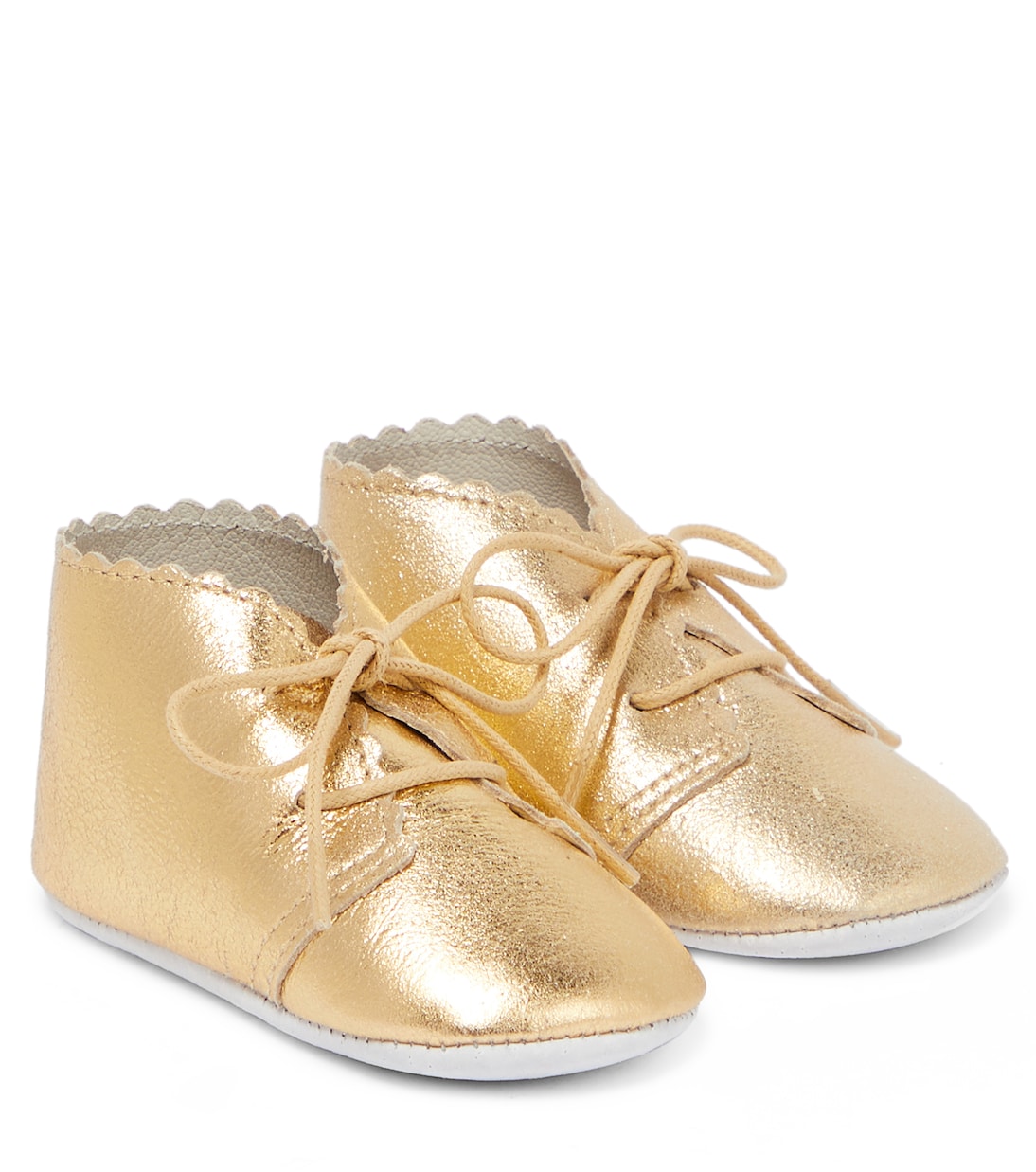 Bebé - zapatos de piel metalizada | Tartine et Chocolat