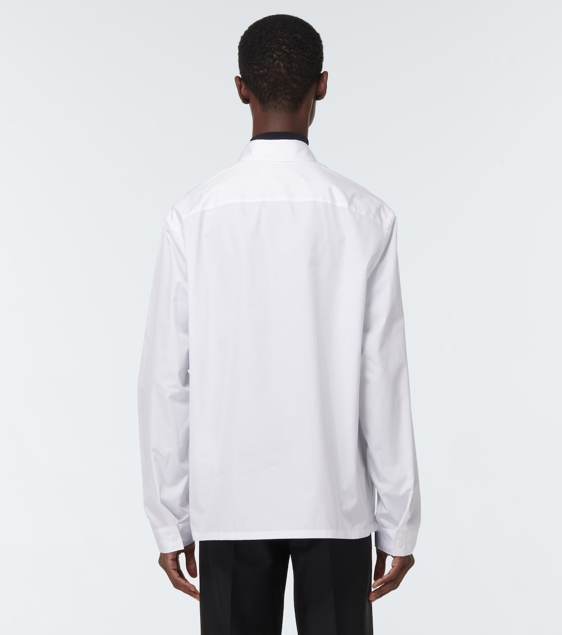 Camicia in cotone con logo | Prada
