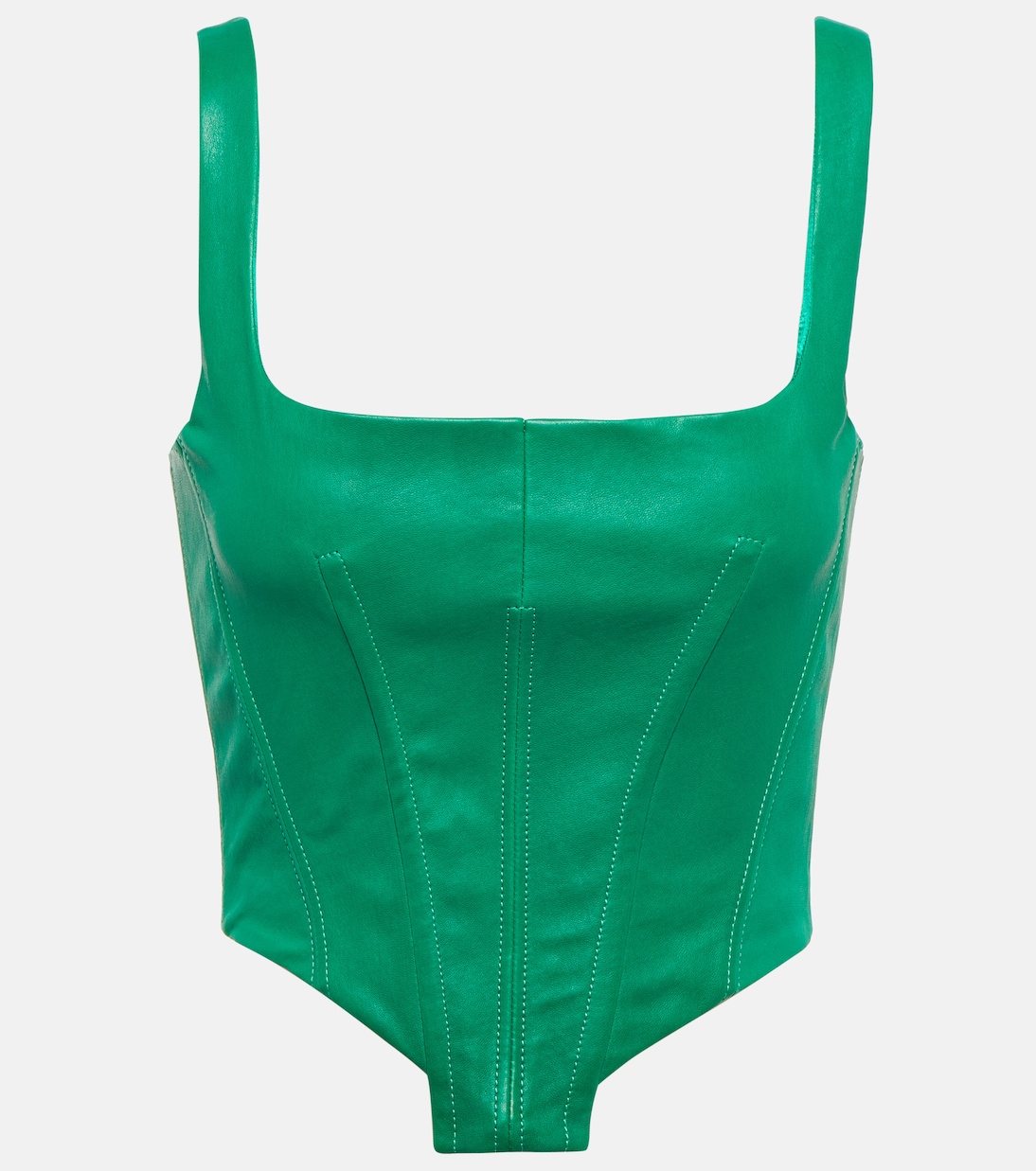 Top stile corsetto Bella in pelle | Stouls