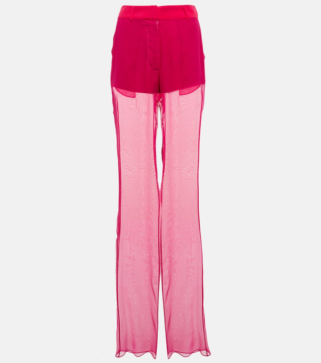 Pantalon ample à taille mi-haute en soie | Nensi Dojaka