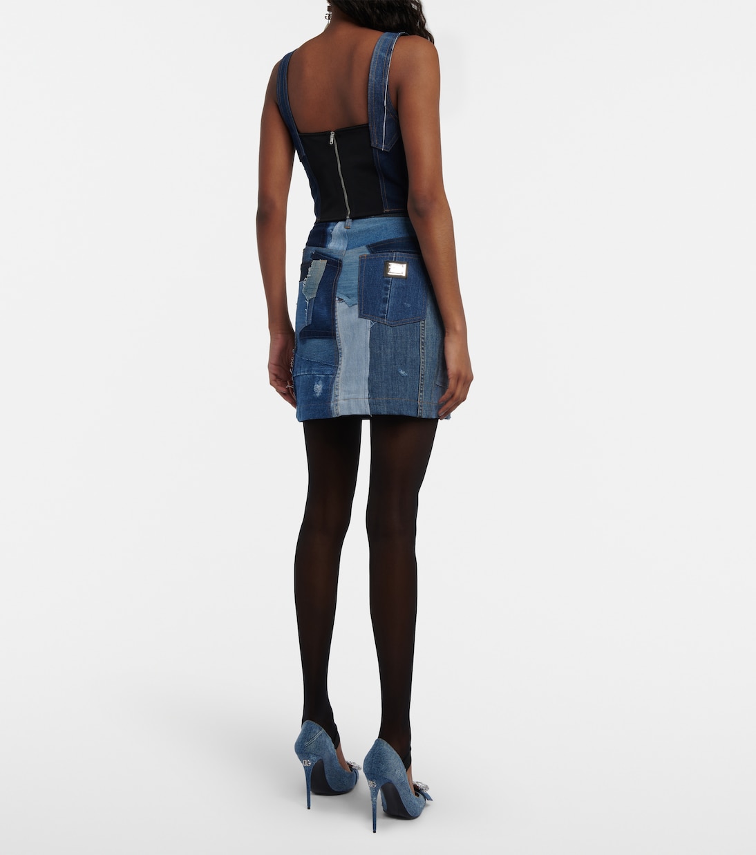 Top bustier en denim | Dolce&Gabbana