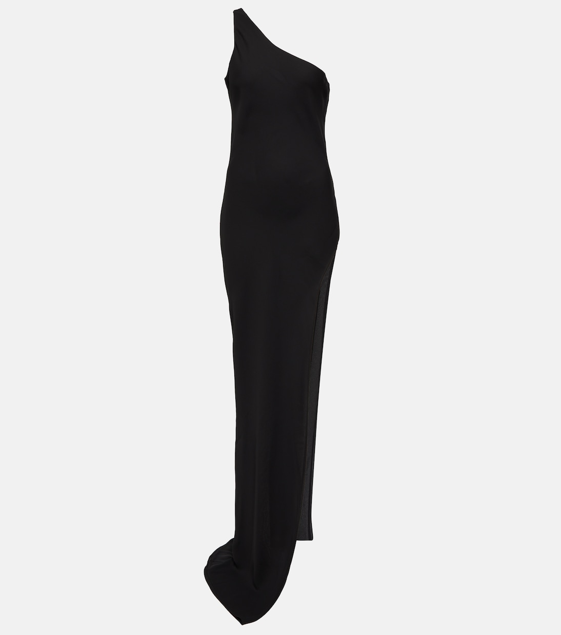 One-shoulder chiffon maxi dress | Mônot