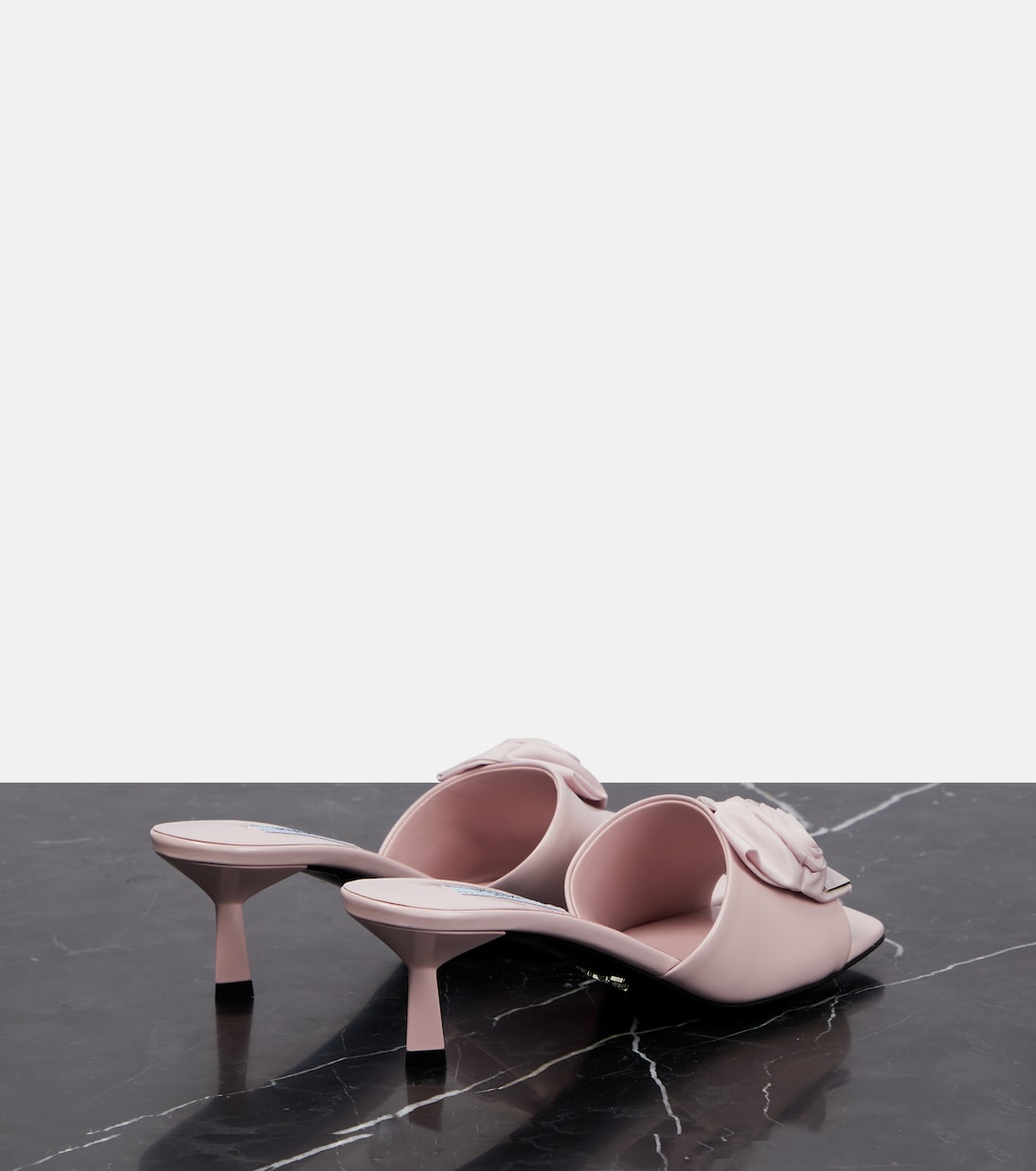 Pantoletten aus Leder | Prada