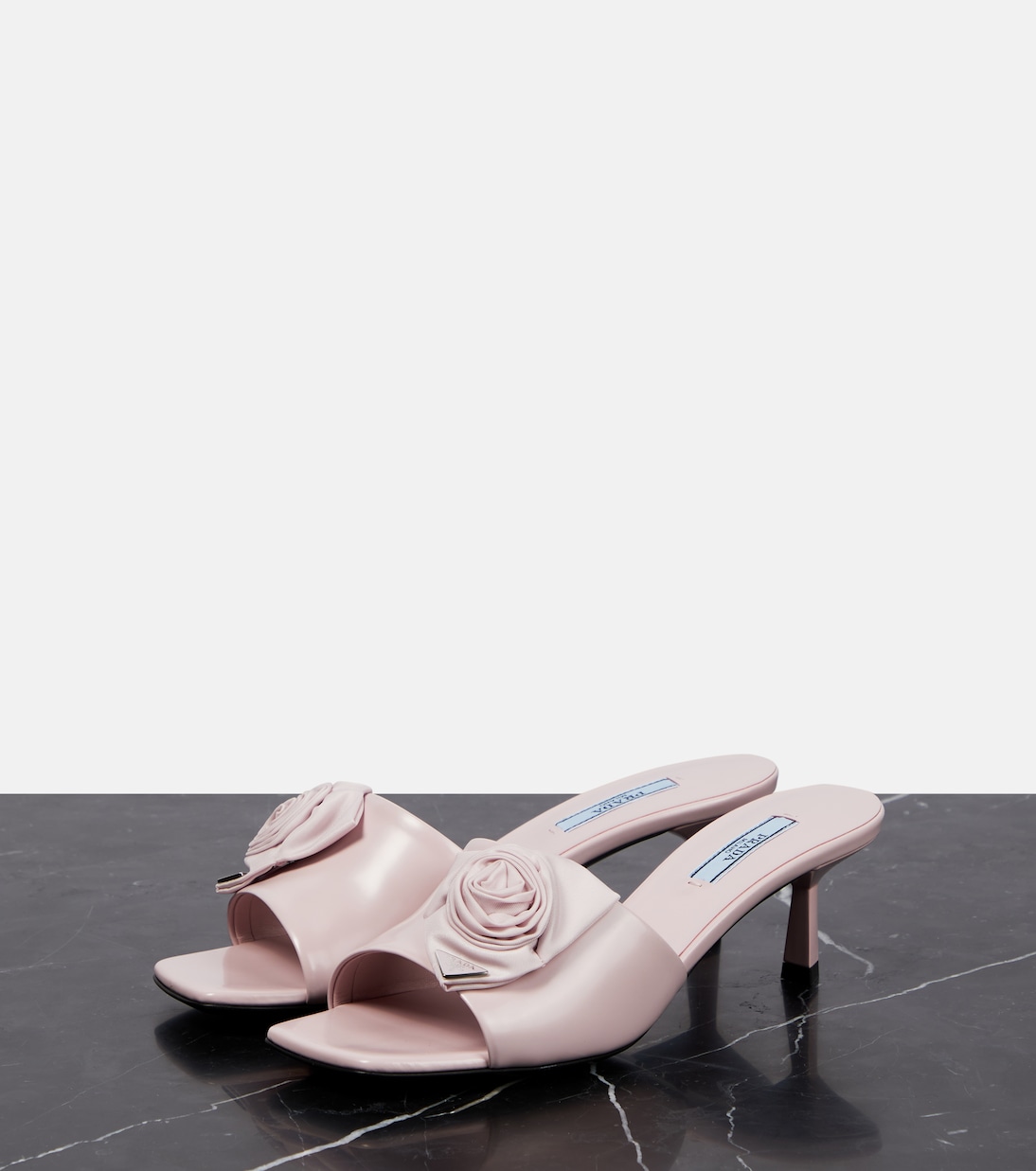 Pantoletten aus Leder | Prada