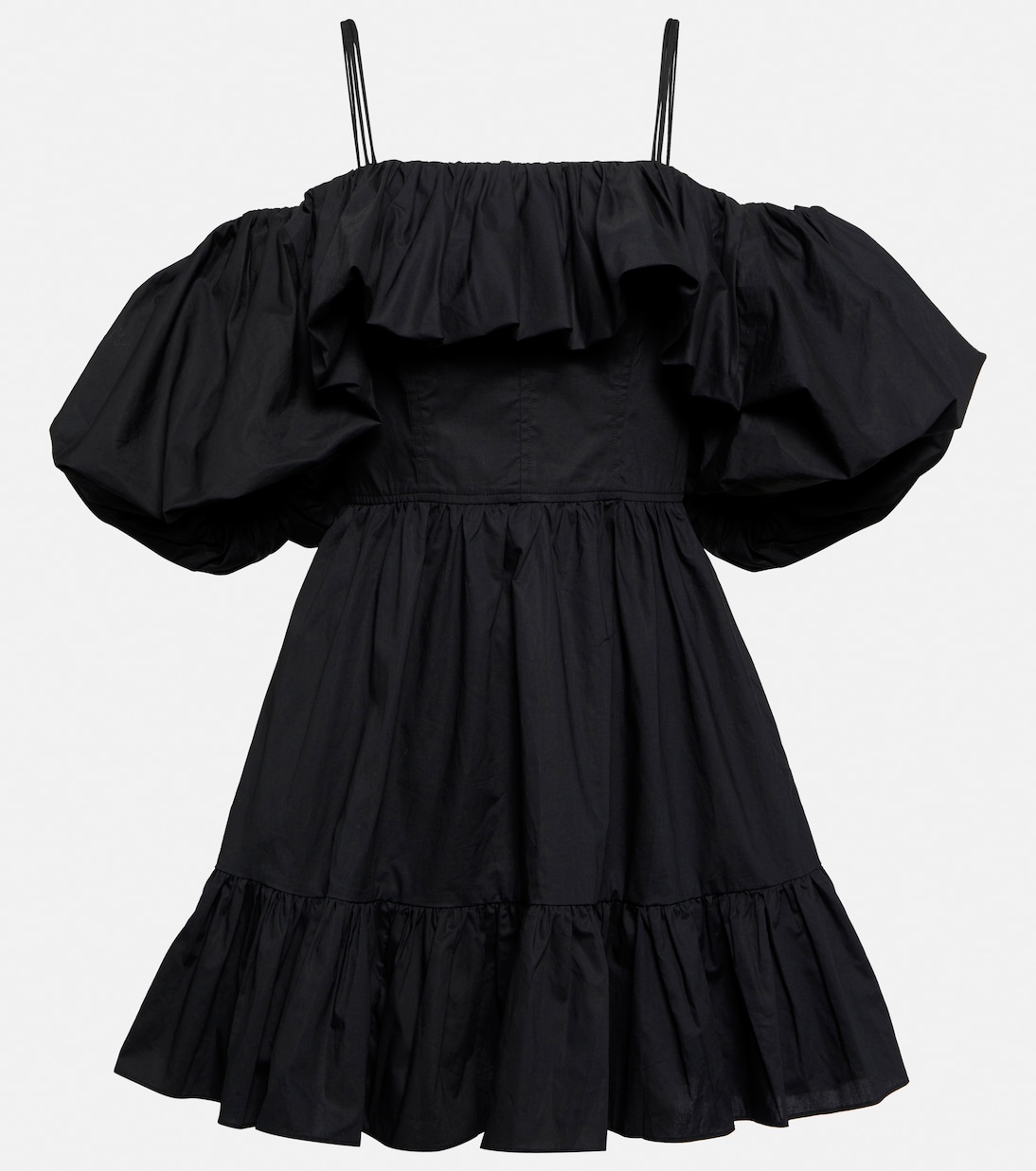 Vestido corto Lila en popelín de algodón | Ulla Johnson