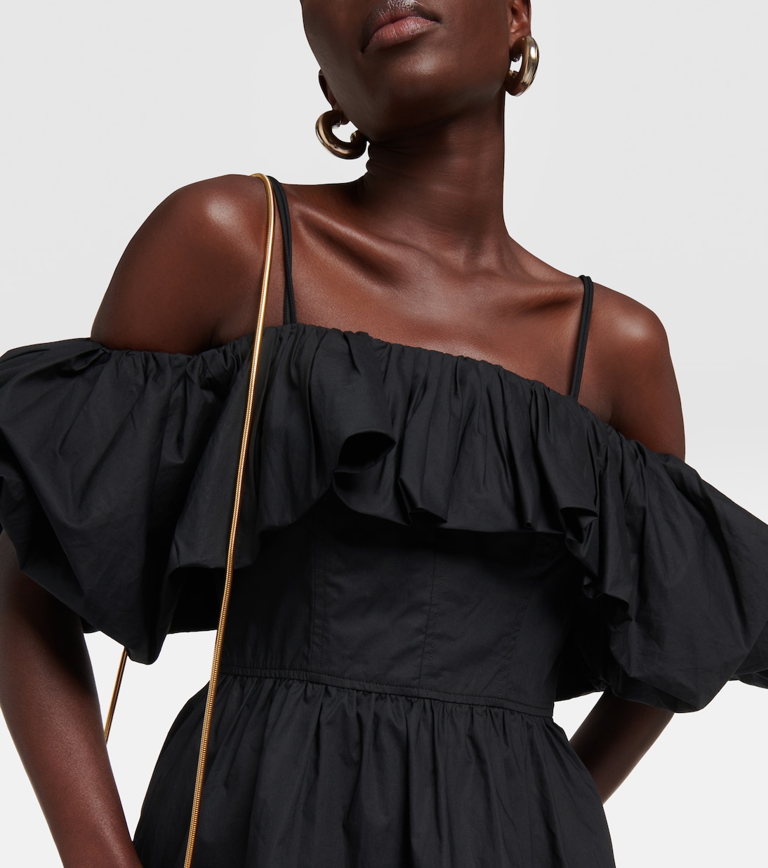Vestido corto Lila en popelín de algodón | Ulla Johnson