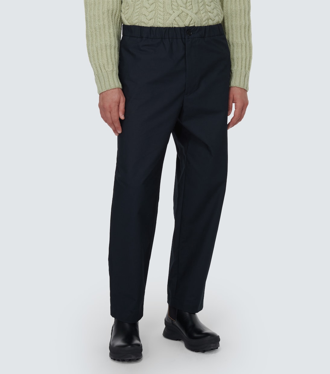 Pantalones rectos de algodón | Jil Sander
