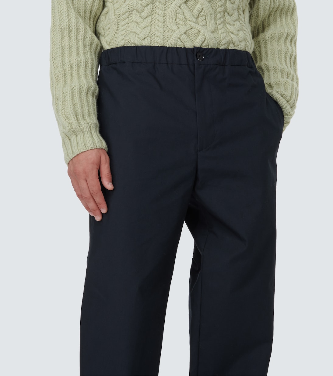 Pantalones rectos de algodón | Jil Sander