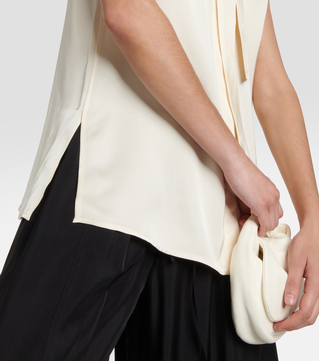 Satin sleeveless blouse | Jil Sander