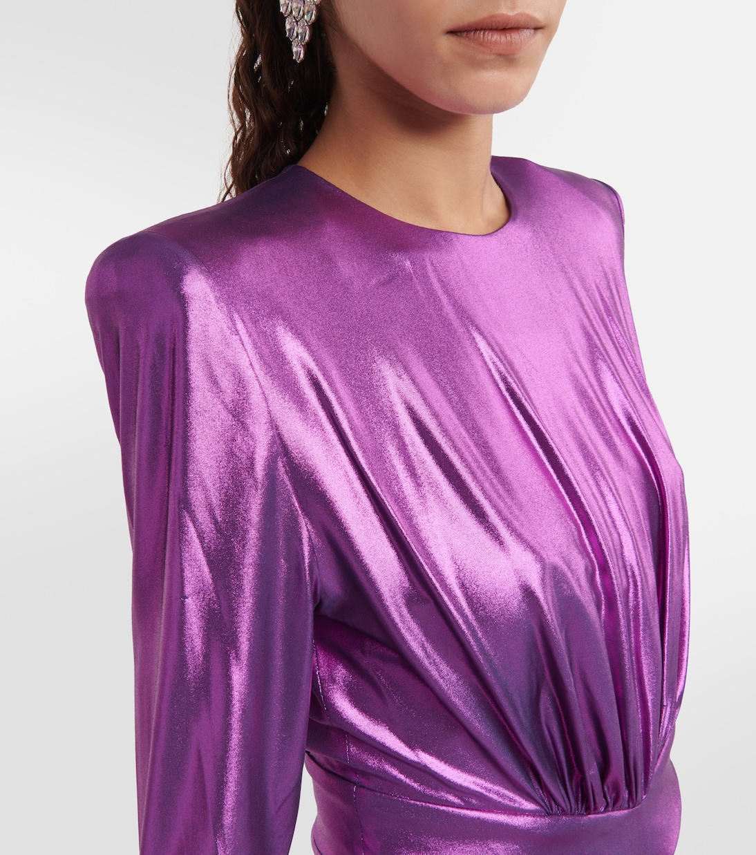 Draped satin jersey minidress | Alexandre Vauthier