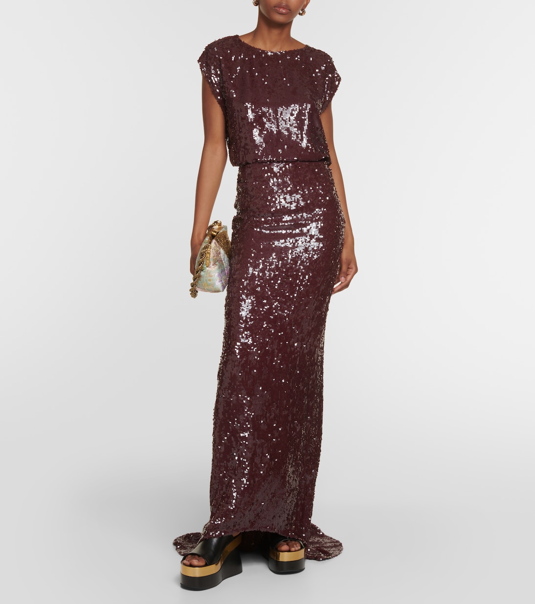 Jupe longue à sequins | Dries Van Noten