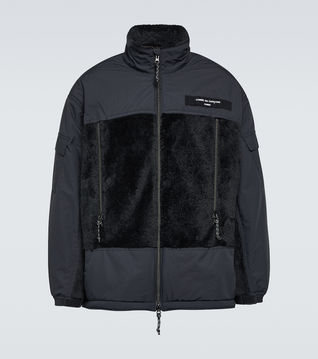 Paneled faux shearling jacket | Comme des Garçons Homme