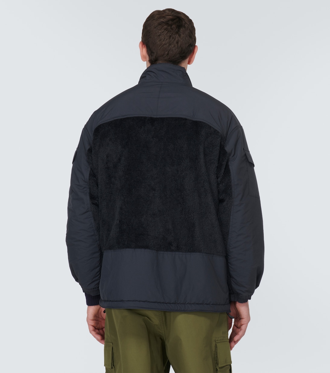 Paneled faux shearling jacket | Comme des Garçons Homme