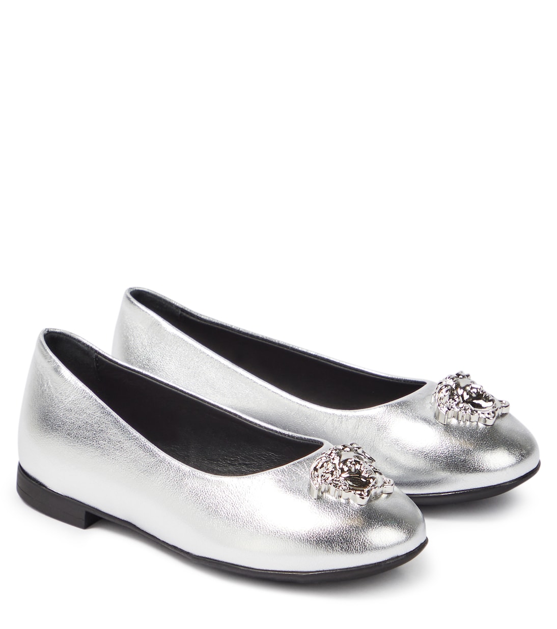 Ballerine La Medusa in pelle metallizzata | Versace Kids