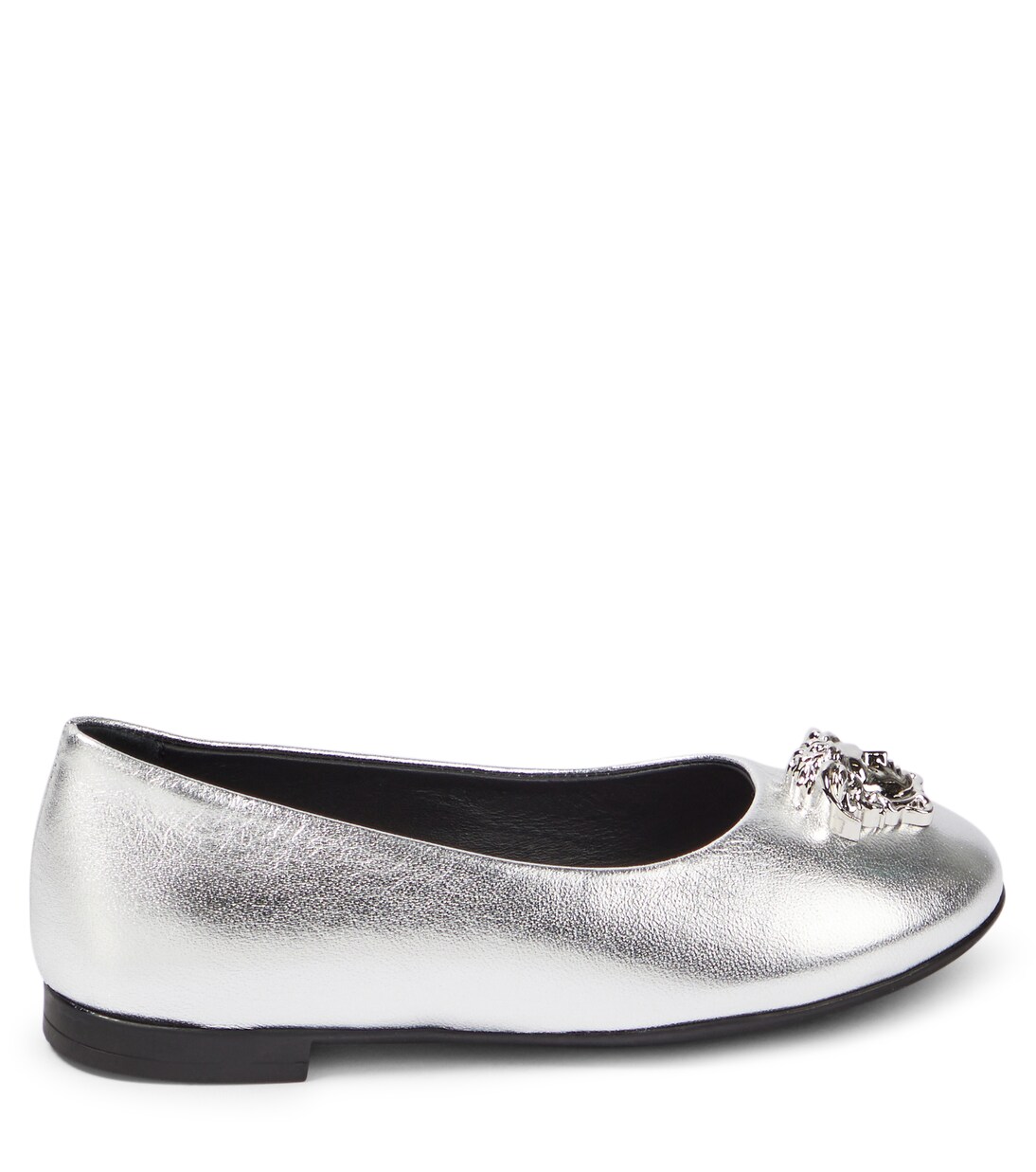 Ballerine La Medusa in pelle metallizzata | Versace Kids