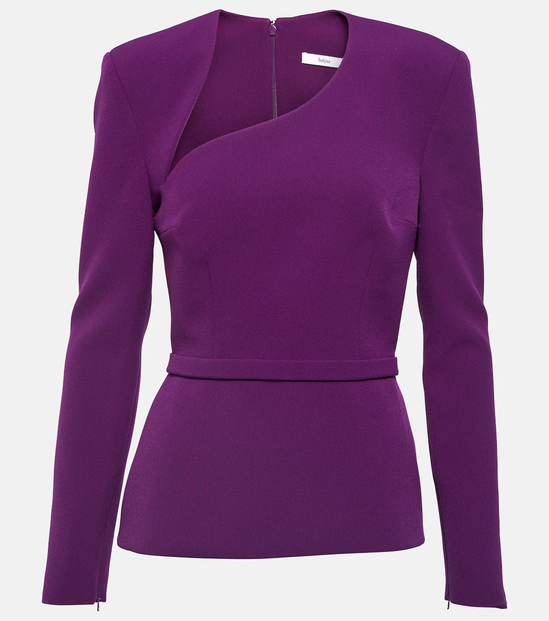 Top aus Crêpe mit Cut-outs | Safiyaa