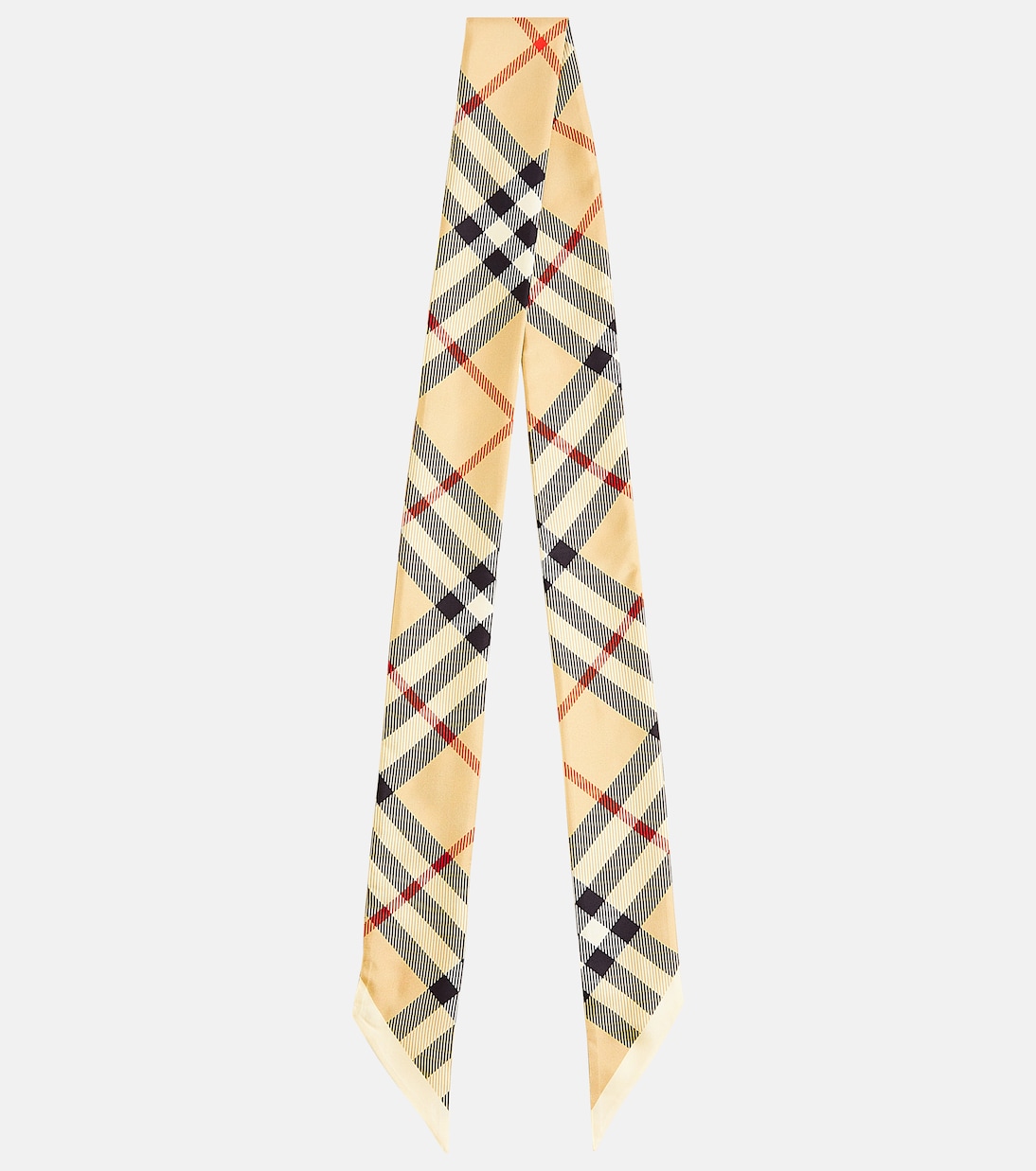 Sciarpa in twill di seta Burberry Check | Burberry