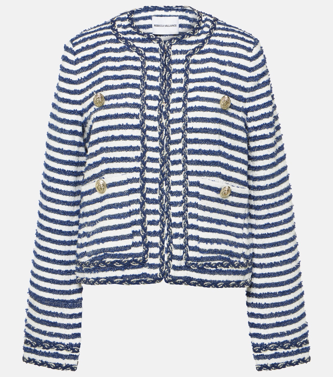Matteo striped bouclé jacket | Rebecca Vallance