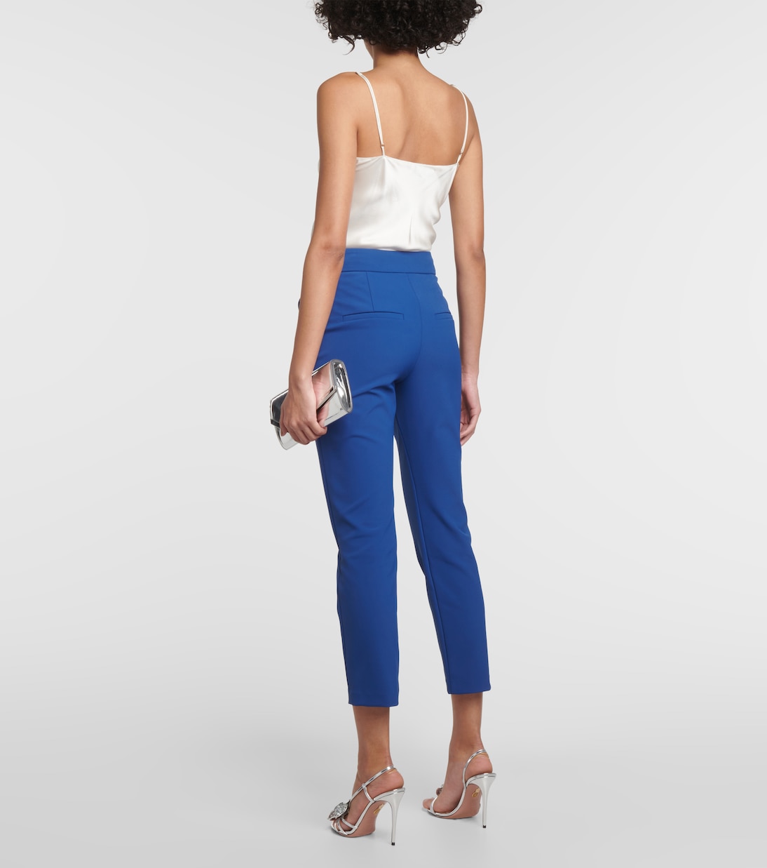 Pantaloni slim cropped Renzo a vita alta | Veronica Beard