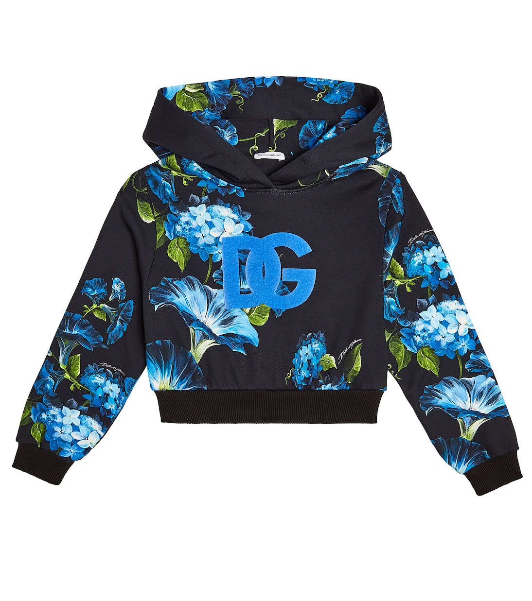 Sudadera DG con capucha de algodón | Dolce&Gabbana Kids