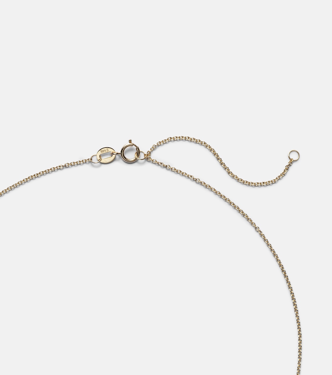 Collana giovanile con ciondolo in oro 14kt e smeraldo, design elegante STONE AND STRAND Bonbon
