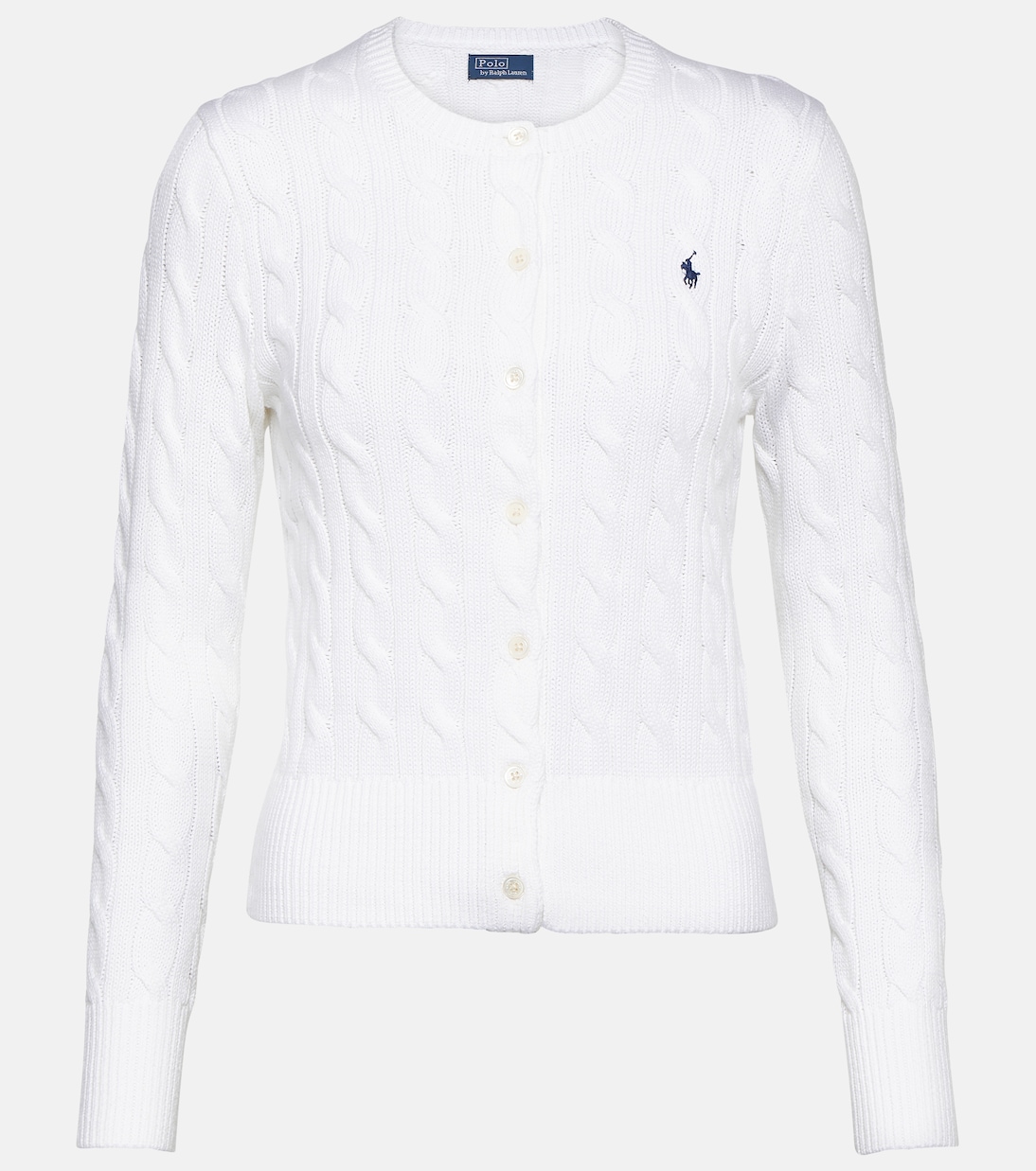 Súper Cárdigan de Algodón con Punto de Cable por Ralph Lauren