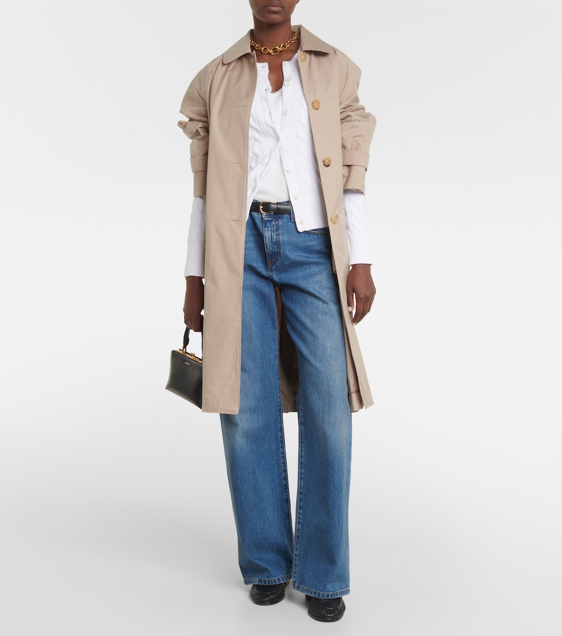 Súper Cárdigan de Algodón con Punto de Cable por Ralph Lauren