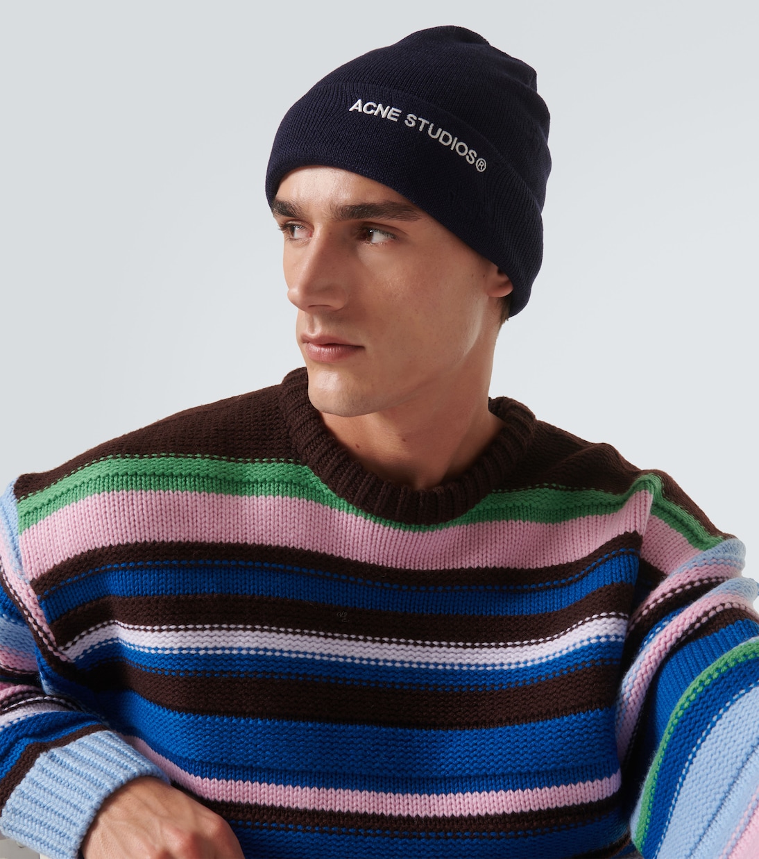 Berretto in misto lana a coste | Acne Studios