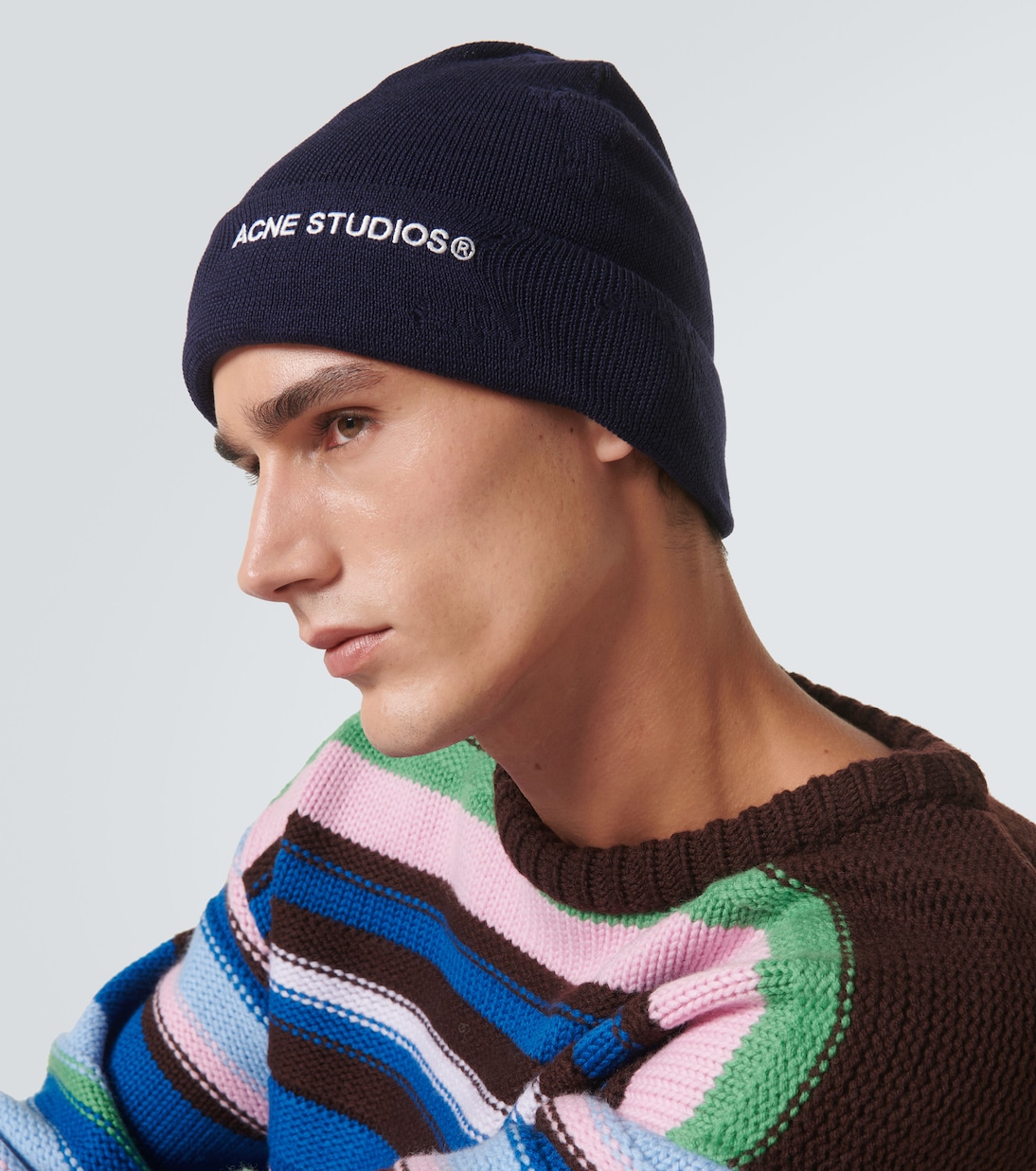 Berretto in misto lana a coste | Acne Studios