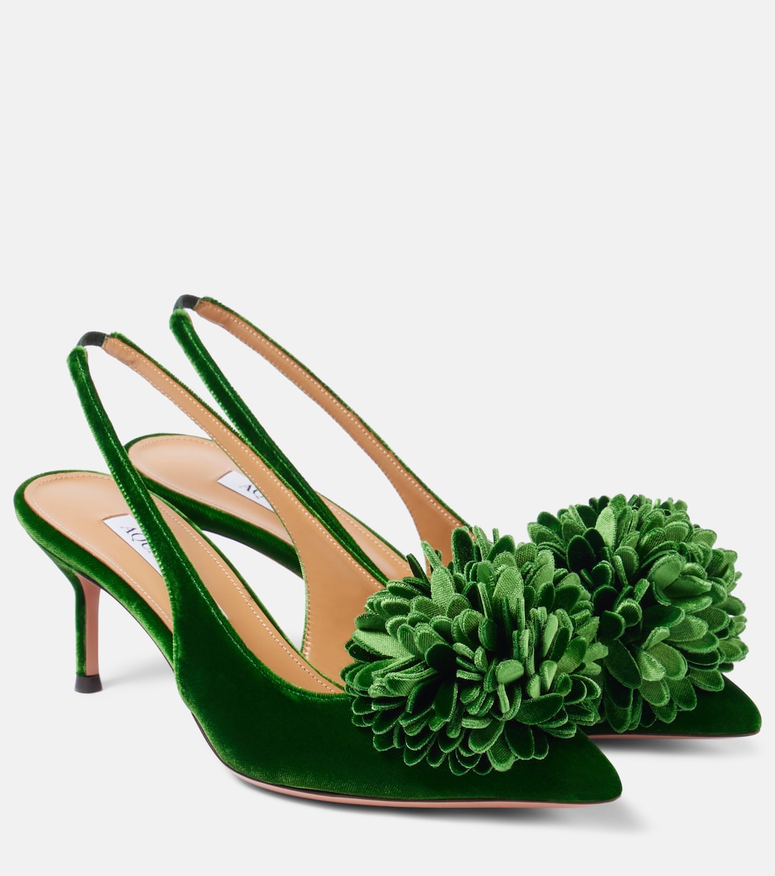 Pumps slingback Couturier Sling 65 in velluto | Aquazzura