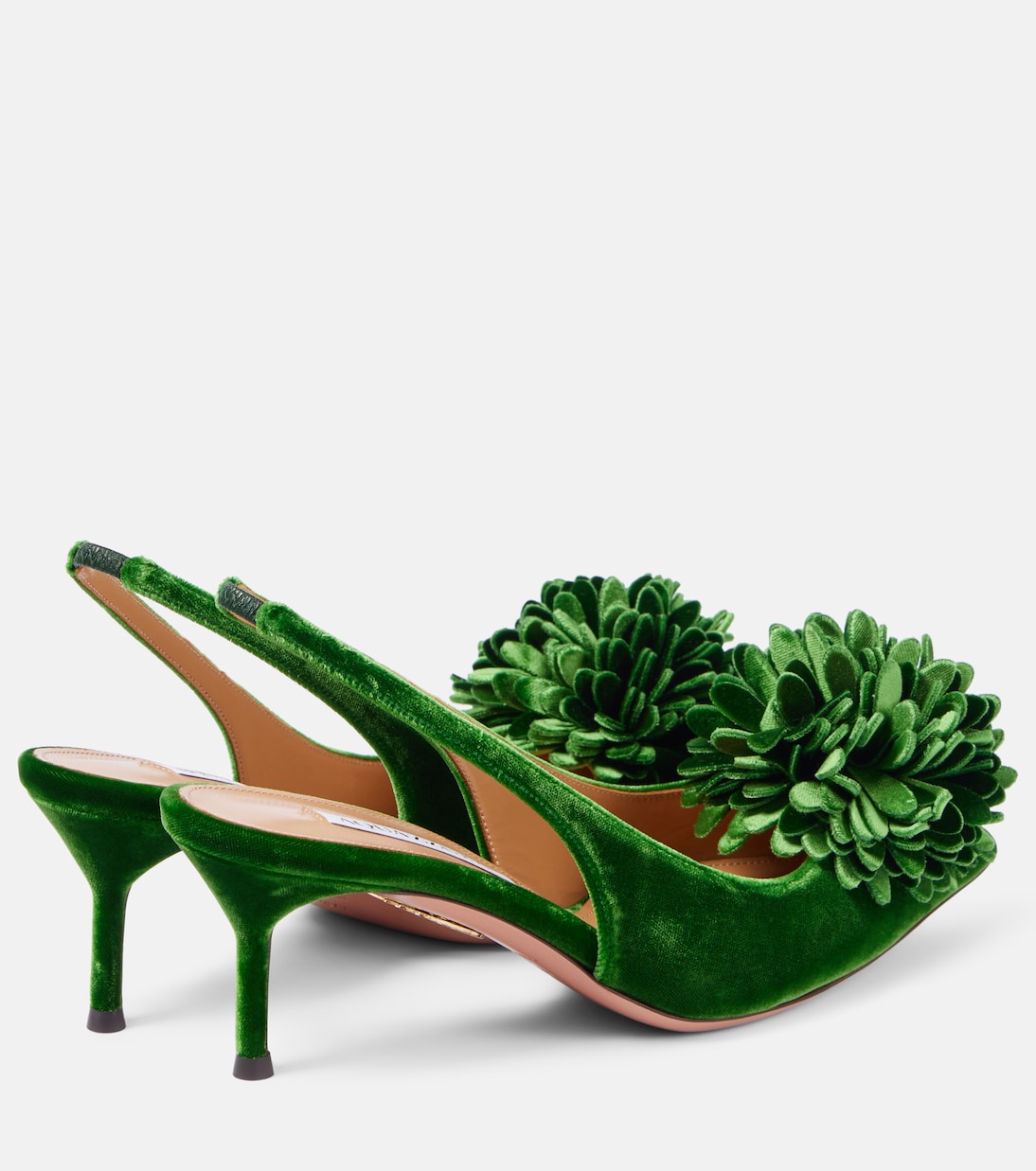 Pumps slingback Couturier Sling 65 in velluto | Aquazzura