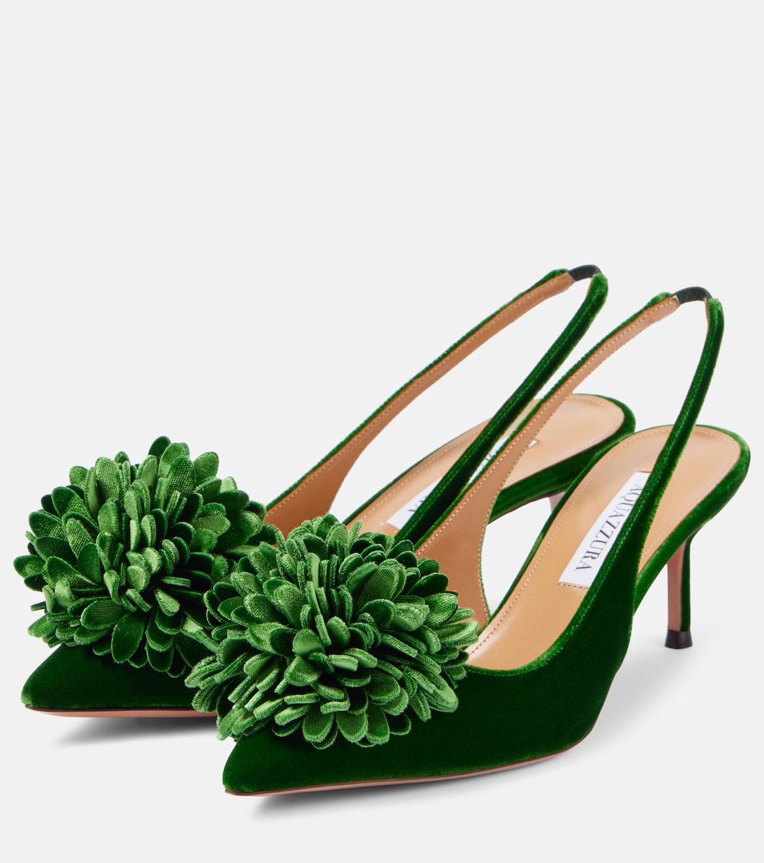 Pumps slingback Couturier Sling 65 in velluto | Aquazzura