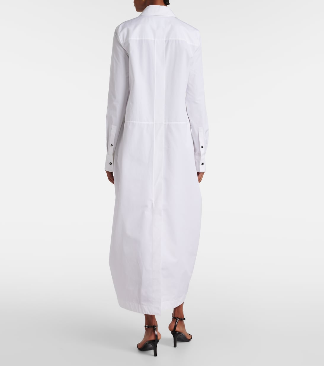 Vestido camisero de popelín de algodón | Jil Sander