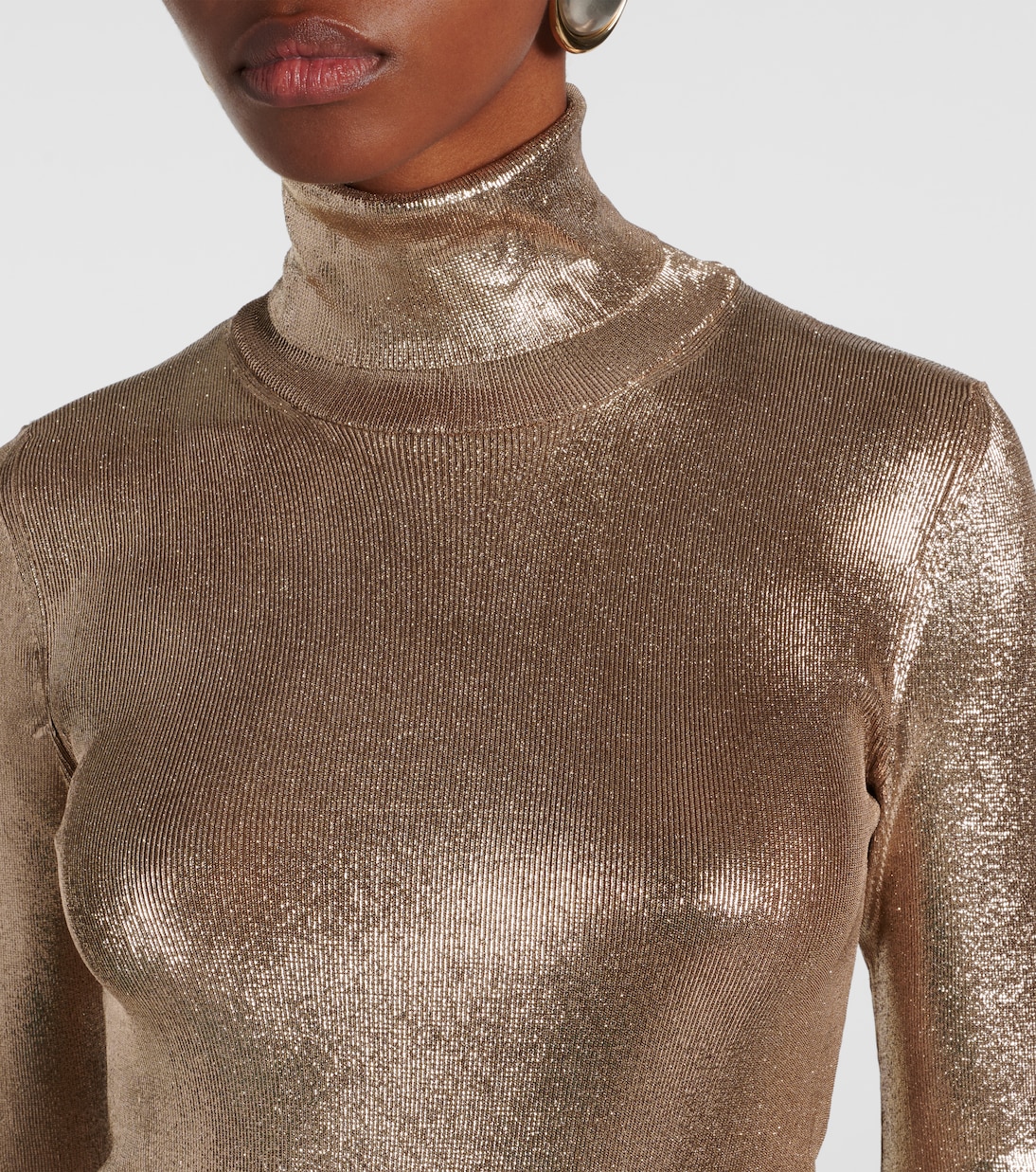 Pull métallisé à col roulé | Tom Ford