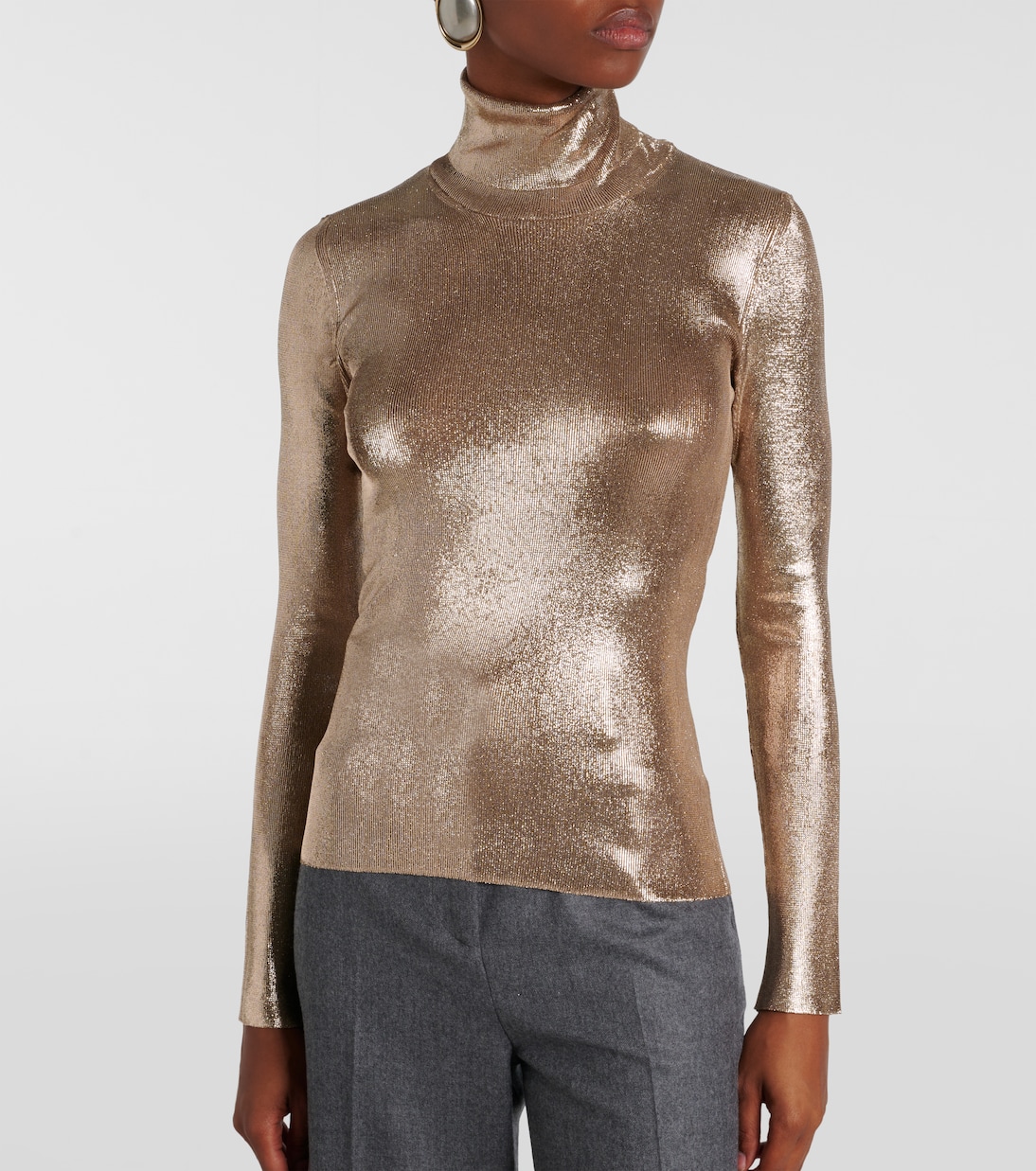 Pull métallisé à col roulé | Tom Ford