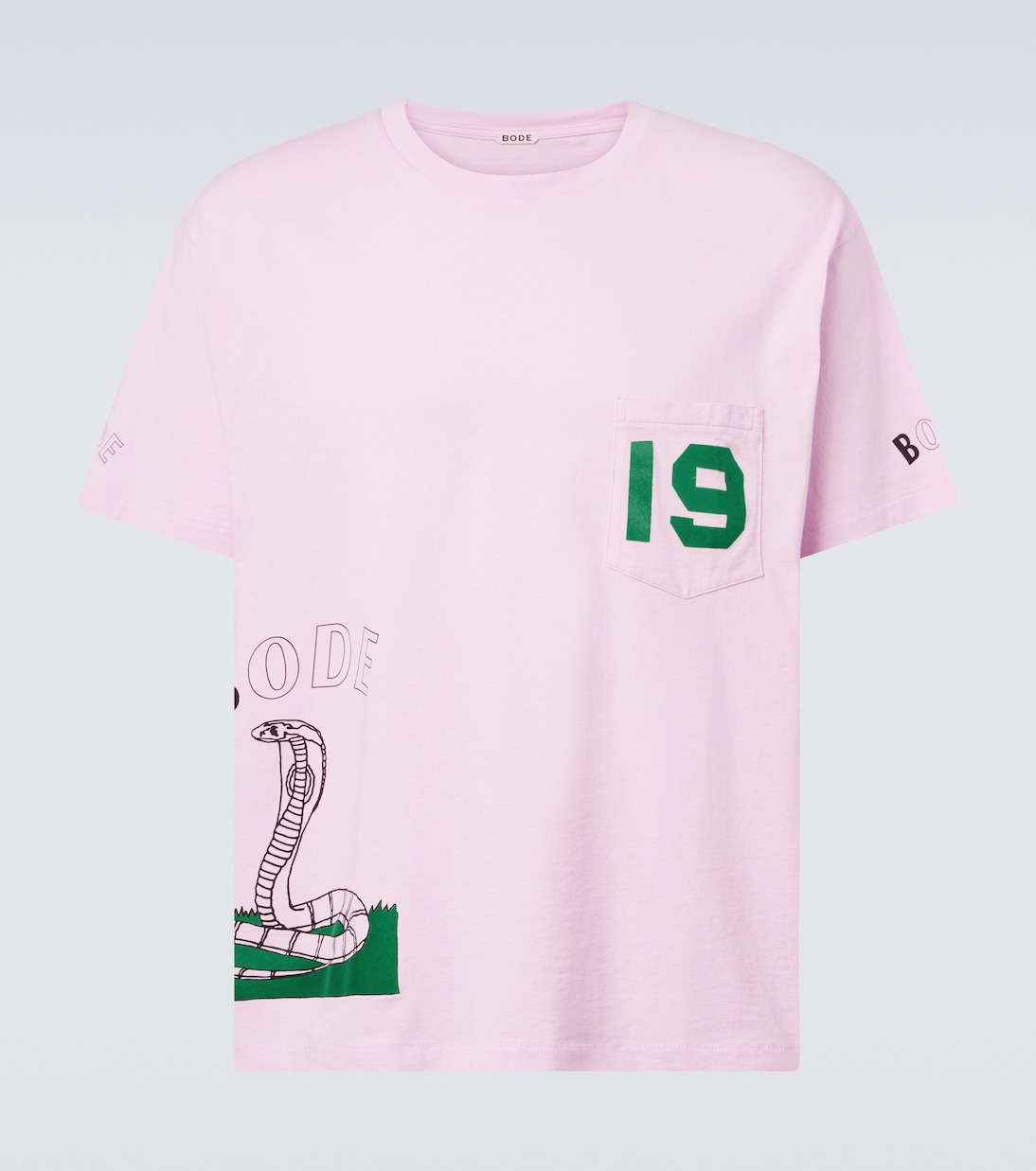 Cobra printed cotton jersey T-shirt | Bode