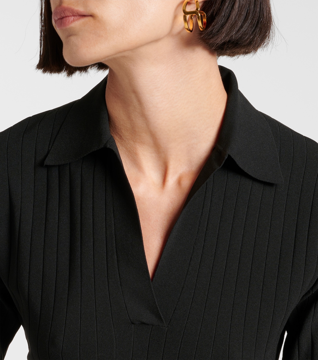 Polo Dune in maglia a coste | Emilia Wickstead