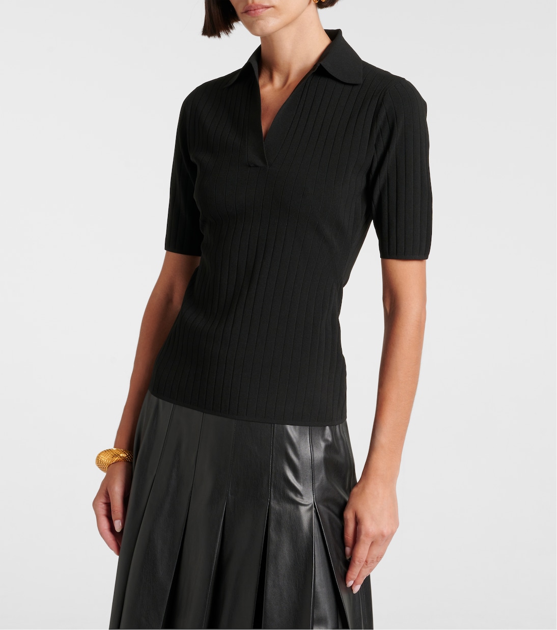 Polo Dune in maglia a coste | Emilia Wickstead